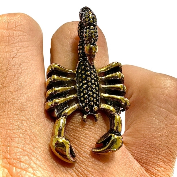Scorpion Ring for Men – 316L Stainless Steel | Gold & Silver Gothic Jewelry - Picture 3 of 7